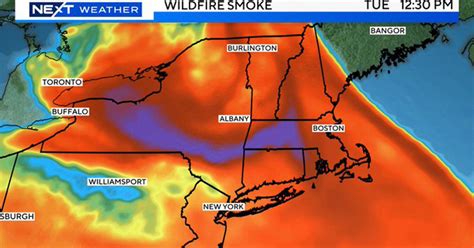 Air quality alert: Smoke from Canadian wildfires will be "very noticeable" in New England on ...