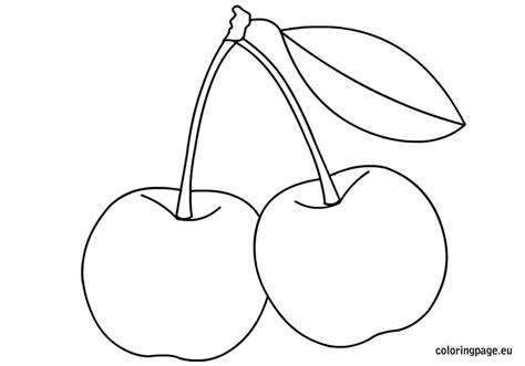 Cherries coloring | Coloring Page