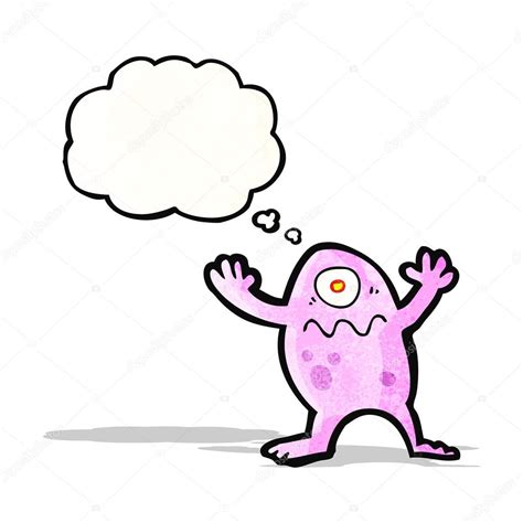 Cartoon little pink alien Stock Vector Image by ©lineartestpilot #61166509