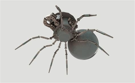 Stylized Mechanical Spider - 3D Model by Art_Teeves