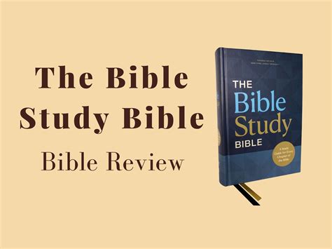 The Bible Study Bible: Book Review