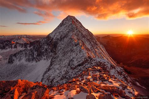 Capitol Peak Sunset : Elk Mountains, Colorado : Mountain Photography by Jack Brauer