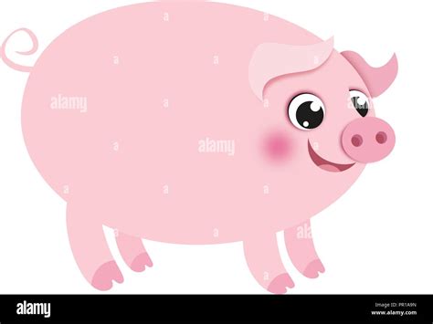 Big Cartoon Pig vector image Stock Vector Image & Art - Alamy