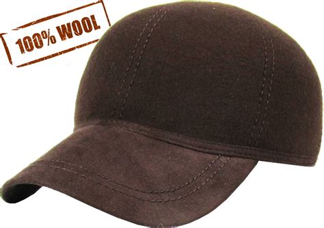 Solid Brown Wool Felt Polo Style Baseball Ball Cap Dat Hat KBETHOS ...