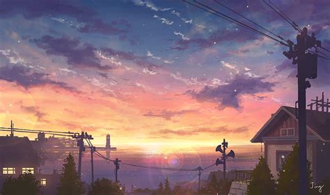 4098x768px | free download | HD wallpaper: Anime, Original, Ocean ...