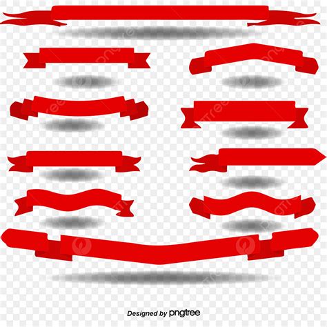 Red Ribbon Label White Transparent, Red Ribbon Label Vector Image, Ribbon Vector, Label Vector ...