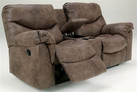 Alzena Double Reclining Loveseat with Console from Ashley (7140094 ...