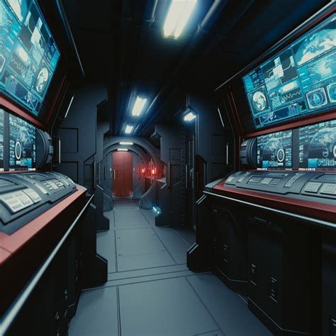 Spaceship Interior C HD 3D model | CGTrader