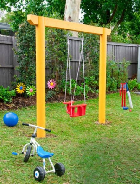 Build Homemade Swing Set - WoodWorking Projects & Plans