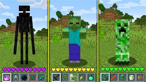 Minecraft HOW to play ZOMBIE ENDERMAN CREEPER FROM 0 TO 100 YEARS in Minecraft NOOB VS PRO ...