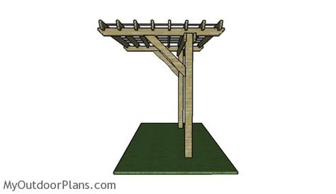 2 Post Pergola Plans | MyOutdoorPlans