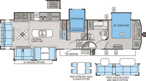 2 Bedroom 2 Bath 5th Wheel Floor Plans | Home Inspiration