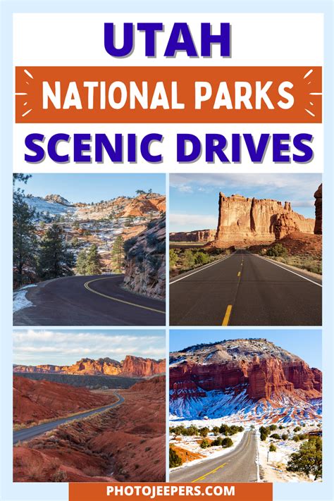 List of Scenic Drives in Utah National Parks - PhotoJeepers