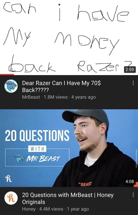 Mr Beasts history explained by youtube reccomendations : r/MrBeast