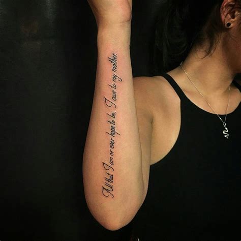 Details more than 79 small female forearm quote tattoos latest - in ...