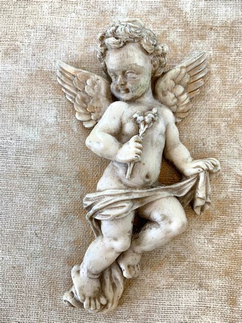 Vintage Cherub Wall Plaques Made In Italy French Country | Etsy