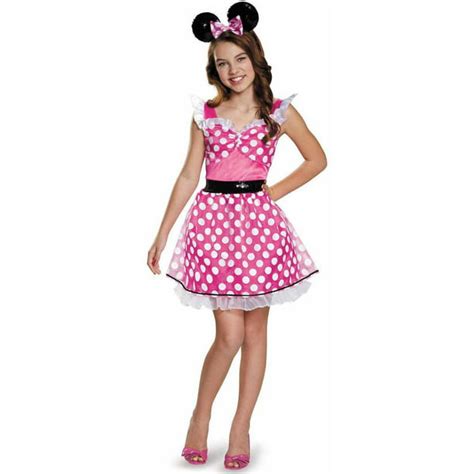 Pink Minnie Mouse Teen Halloween Costume - Walmart.com - Walmart.com