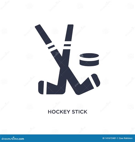 Hockey Stick Icon On White Background. Simple Element Illustration From ...