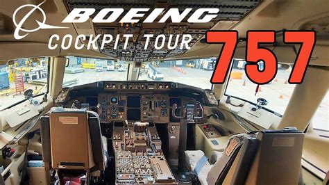 BOEING 757 COCKPIT TOUR | United Airlines Boeing 757-200 - YouTube