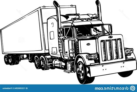 Tractor Trailer Vector at Vectorified.com | Collection of Tractor Trailer Vector free for ...