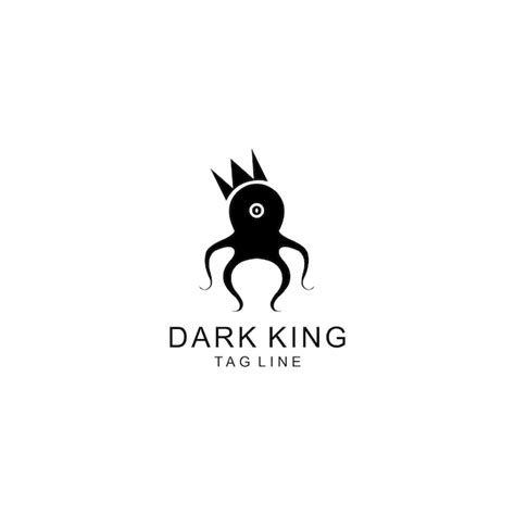 Premium Vector | Dark king logo design vector