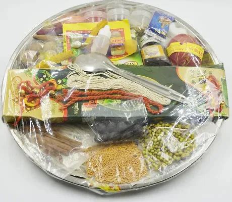 Buy Puja Items for Navratri, Diwali, Dhanteras | All necessary item pooja thali 34 item - Lowest ...