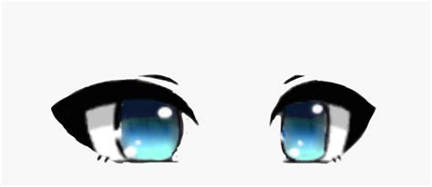 #kawaii #cute #chibi #eyes #blue - Kawaii Blue Chibi Eyes, HD Png Download - kindpng