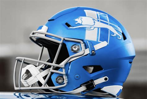 Detroit Lions Unveil New Blue Alternate Helmet