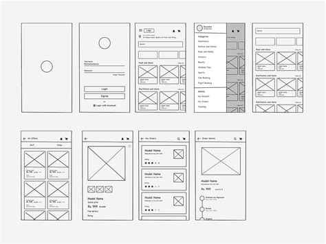 Mobile App Wireframe (UX) by Ravindra Momula