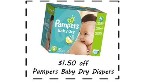 Diapers Coupon: $1.50 Off Pampers Baby Dry Diapers :: Southern Savers