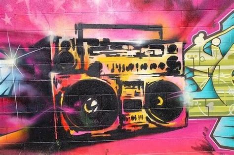 80s boombox hip hop - Google Search | Painting, Graffiti, Framed art