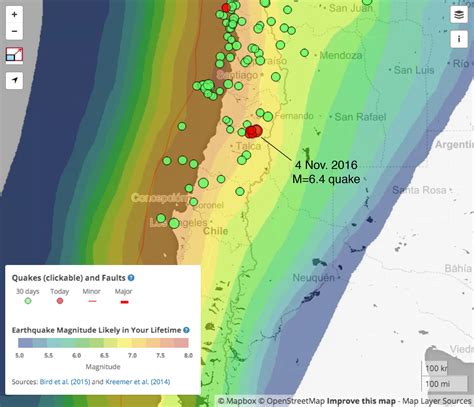 M=6.4 earthquake hits deep below Curico, Chile - Temblor.net