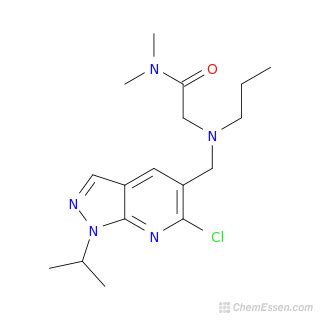 2-({[6-chloro-1-(propan-2-yl)-1H-pyrazolo[3,4-b]pyridin-5-yl]methyl}(propyl)amino)-N,N ...