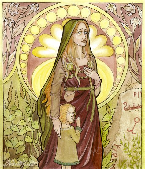 Norse goddess Nanna, mother of Forseti, god of...