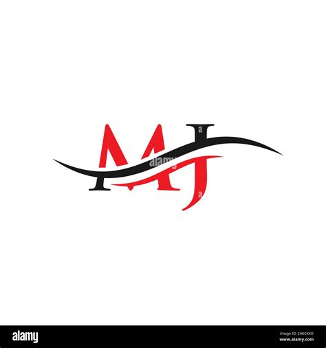 Monogram letter MJ logo design Vector. MJ letter logo design with modern trendy Stock Vector ...