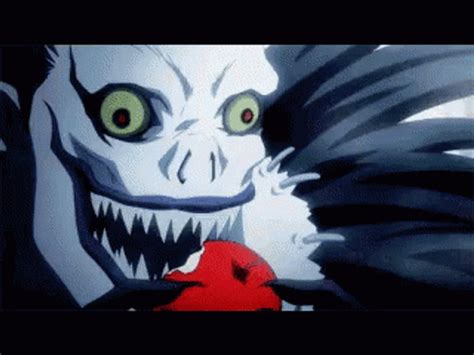 Death Note Ryuk Eating Apple GIF - UINona GIFs