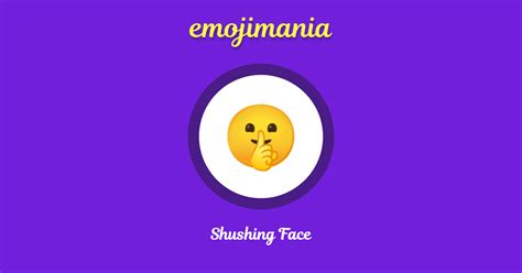 🤫 Shushing Face emoji Copy & Paste - Emojimania