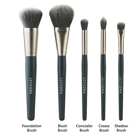 SEPHORA COLLECTION Charcoal Infused Vegan Makeup Brush Set | Pacific City