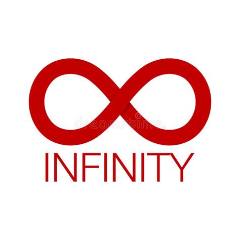 Red Infinity Icon Illustration Isolated Vector Sign Symbol Stock Vector - Illustration of design ...