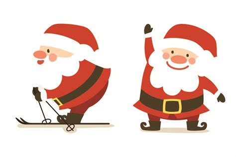 Christmas Santa Claus Cartoon Vectors Graphic by abstractspacestudio · Creative Fabrica