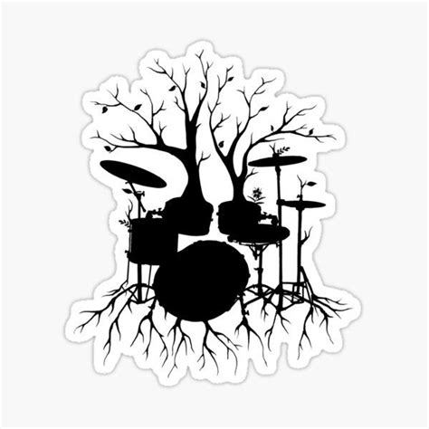 Drum Stickers | Redbubble Music Flow, Drum Set, Blogger Themes, Tree Art, Hydroflask, Sticker ...