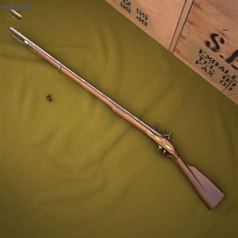 Brown Bess (Land Pattern Musket) 3D model - Weapon on Hum3D