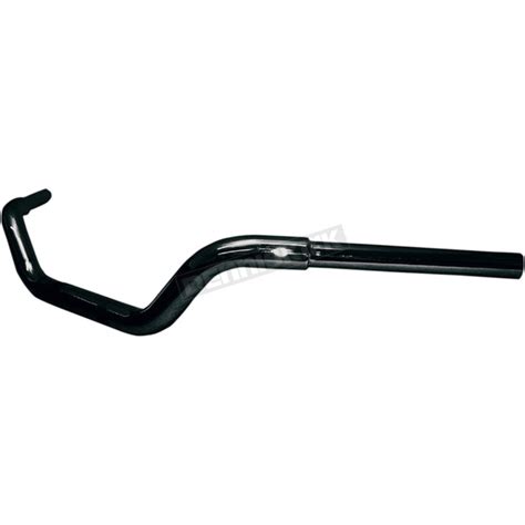 Flanders 1 1/4 in. Black Bad Boy Knurled/Drilled Handlebars (TBW) - 652-48846 Harley-Davidson ...