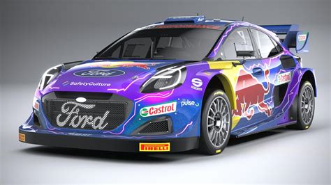 Ford Puma M-Sport WRC Hybrid Rally1 2022 3D Model by SQUIR