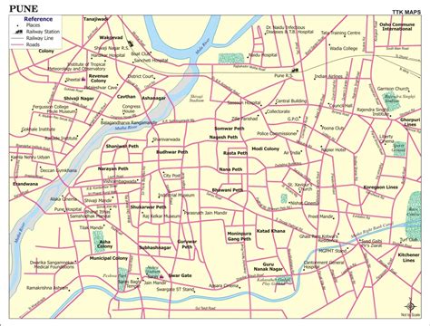 Pune City Map - Pune India • mappery