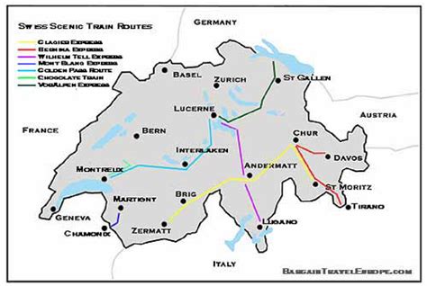 Switzerland Scenic Trains - Long Distance Panoramic Trains - Mountain ...