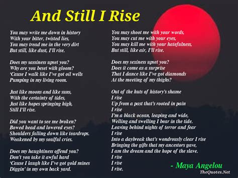 12 Inspiring Poems By Maya Angelou – TheQuotes.Net