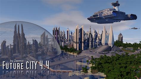 Minecraft futuristic city map 1.7.10 - allstarbxe