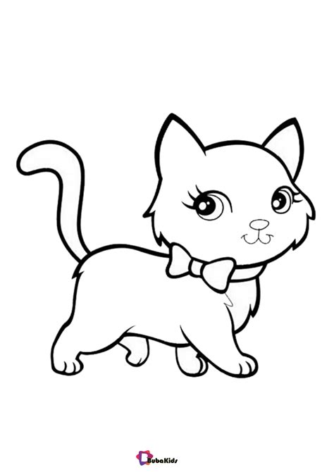 Cute Cat Coloring Pages For Kids Coloring Pages