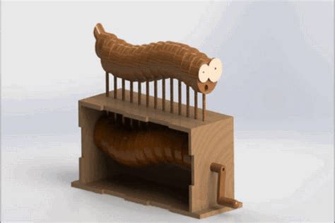 Wooden Snake Automata - STEP / IGES, Other - 3D CAD model - GrabCAD